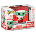 Funko Pop Figur Star Wars Grogu mit Christmas Cookie