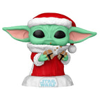 Funko Pop Figur Star Wars Grogu mit Christmas Cookie